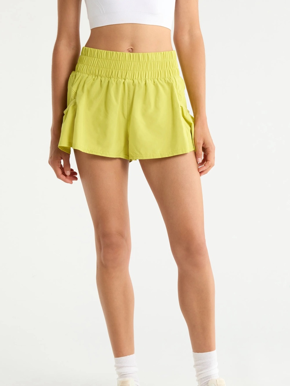 FP Movement Free People Get Your Flirt On Shorts Honeydew Medium